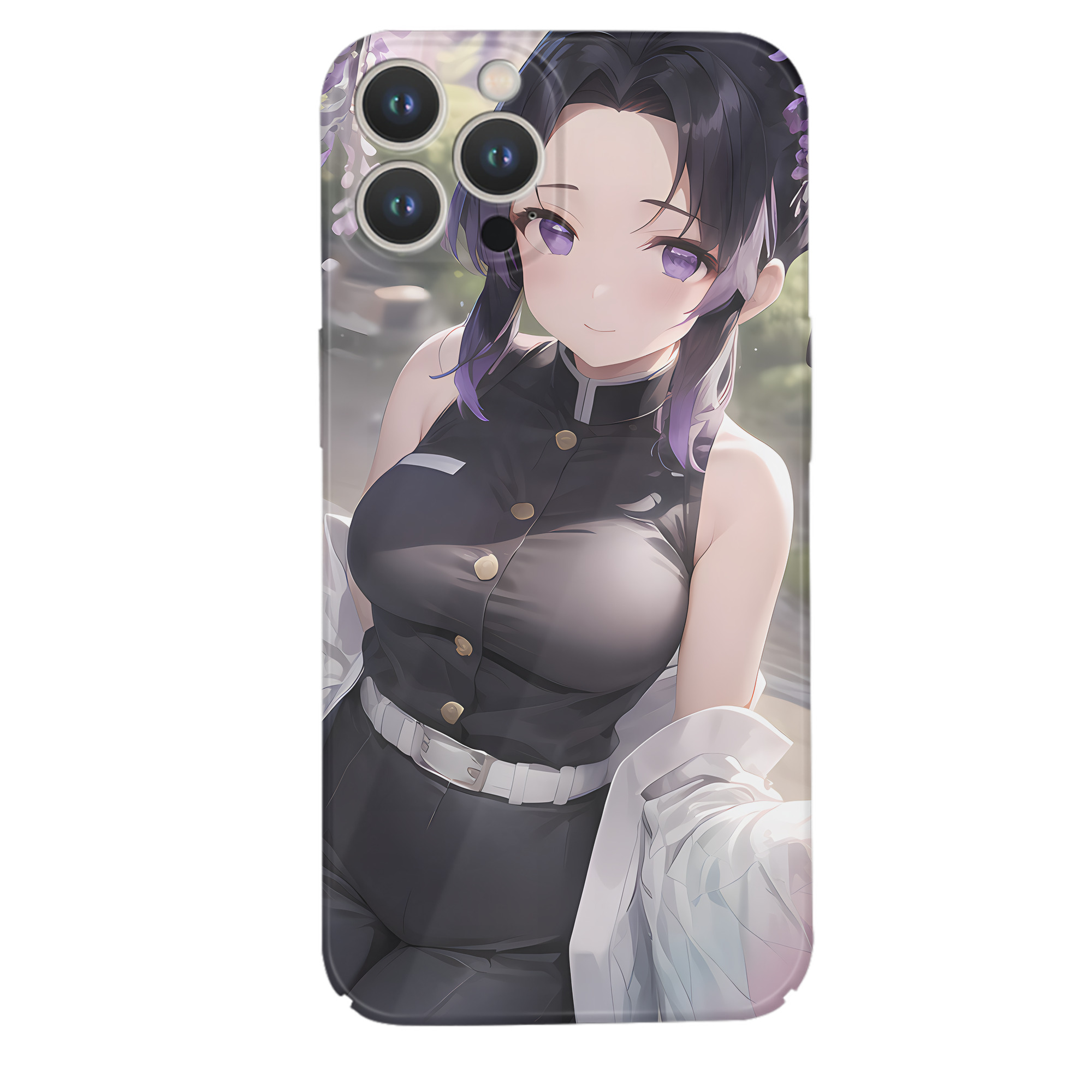 （画像用） 鬼滅の刃（きめつのやいば）蟲柱-胡蝶 しのぶ／こちょう しのぶ Kochou Shinobu 【iPhone 14シリーズ対応】ハードケース